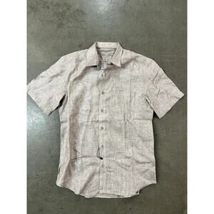 Louis Philippe - Golf Linen Shirt / M / Heather Beige / NWOT